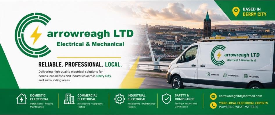 Carrowreagh Ltd Electrical & Mechanical — Reliable. Professional. Local.